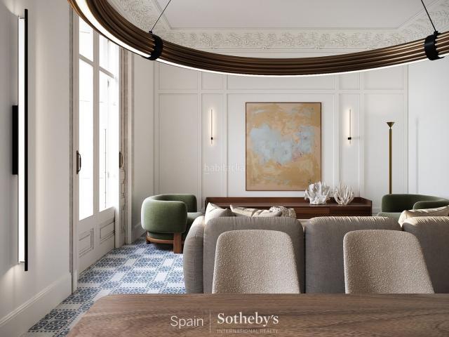 Apartamento en venta en Barcelona, Dreta de l´Eixample. Apartamento exclusivo con terraza y techos altos en Barcelona. Apartamentos.