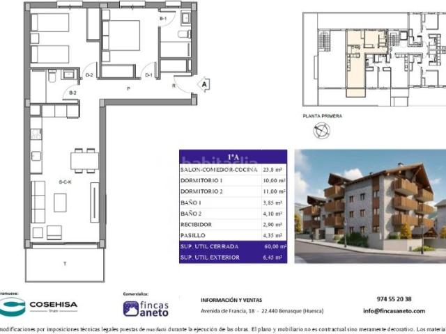 Apartamento en venta en Benasque. LITEROLA 1ºA. Apartamentos.