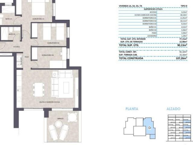 Apartamento en venta en Calpe, La Merced