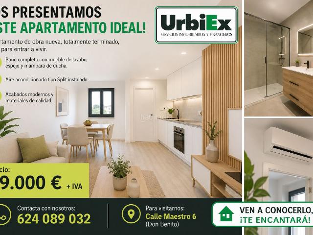 Apartamento en venta en Don Benito. VENTA DE APARTAMENTO OBRA NUEVA. Apartamentos Don.