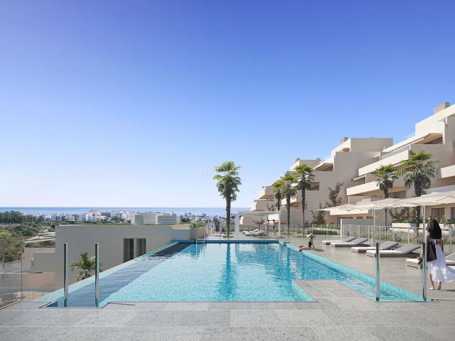 Apartamento en venta en Estepona, Bahía Dorada. Nuevo Complejo Residencial de Estilo Moderno en Estepona con Vistas al Mar. Apartamentos.