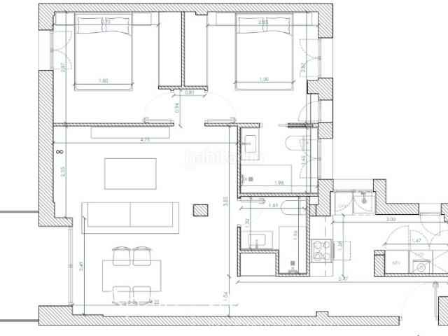 Apartamento en venta en Madrid, Almenara Ventilla. 2 dormitorios integralmente reformado y listo para estrenar con terracita. Apartamentos.