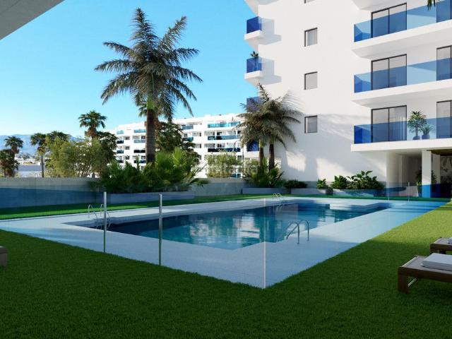 Apartamento en venta en Mijas, Las Flores. New Development Prices from 250,800 to 438,900. Bedrooms 1 Bathrooms 1 Built size 53m2 66m2. A modern apartment complex is an inn. Apartamentos.