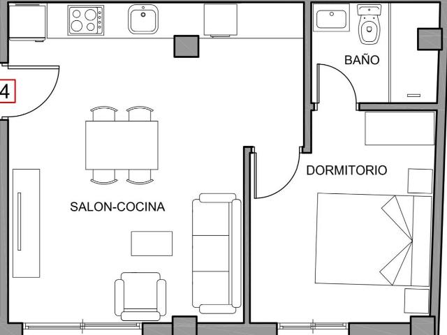 Apartamento en Venta en Norte Barrio del Pilar El Reñidero