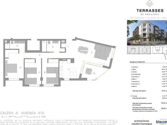 Apartamento en venta en Rocafort, Valencia