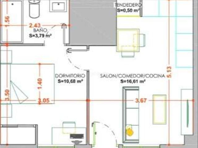 Apartamento en venta en Salamanca, Labradores. Salamanca Campus Unamuno 1d, 1wc. 144900. Apartamentos.