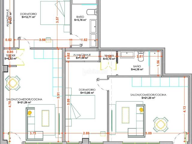 Apartamento en venta en Salamanca, Rollo Puente Ladrillo. Apartamentos.