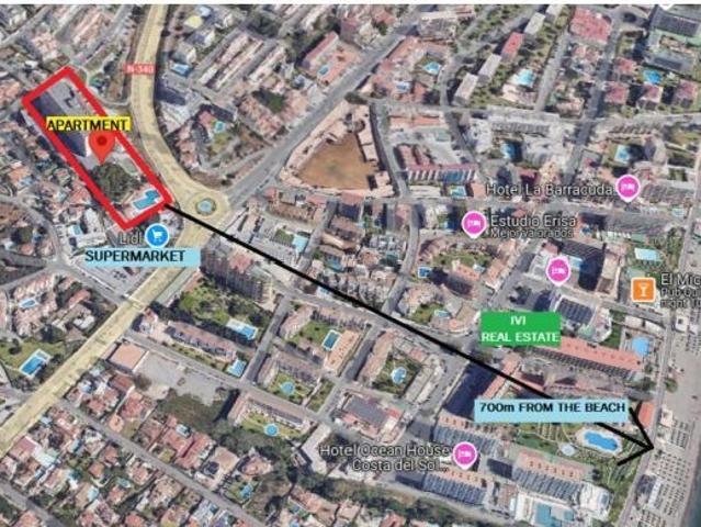 Apartamento en alquiler por temporadas en Torremolinos con vistas al mar