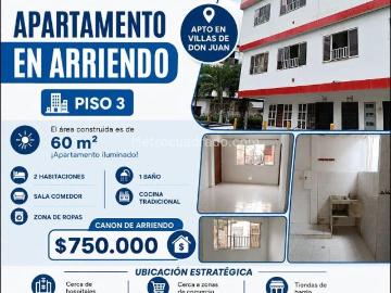 Apartamento en Arriendo, villas de don juan, Giron