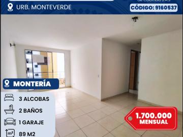 Apartamento en arriendo Calle 61a, La Castellana, Comuna 8, Perímetro Urbano Montería, Centro, Córdoba, Rap Caribe, 230002, Colombia