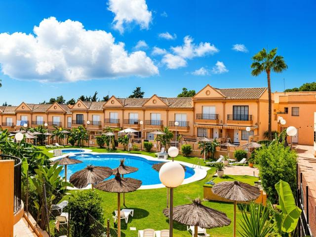 APARTAMENTO EN LA BARROSA EN URBANIZACIÓN CON PISCINA Y PLAZA DE GARAJE