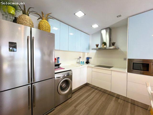 Apartamento en primera línea de playa con jardín privado, de tu casa a la arena en dos pasos