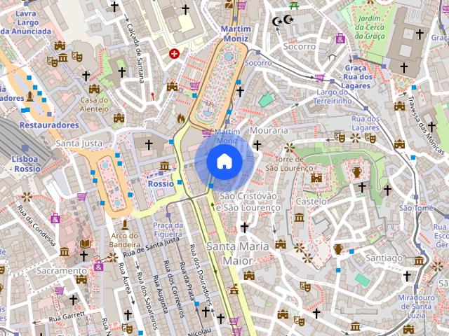 Apartamento localizado na baixa lisboeta
