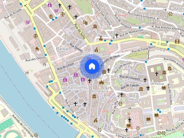 Apartamento mobilado T1 em Coimbra