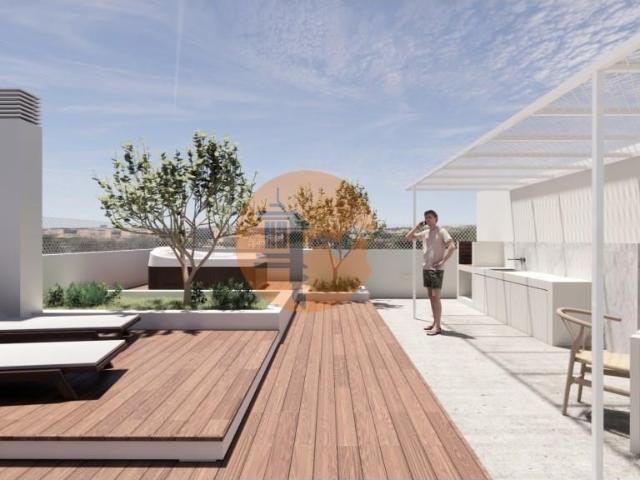 Apartamento novo T3 com elevador, garagem e vista mar! 137m² Olhão