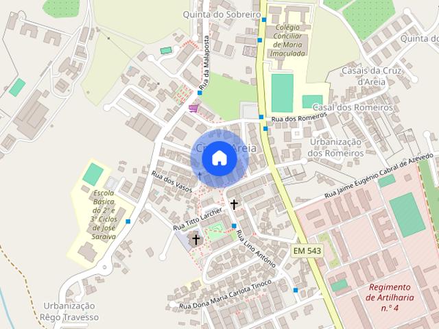Apartamento partilhado com estudantes Leiria Cruz da Areia
