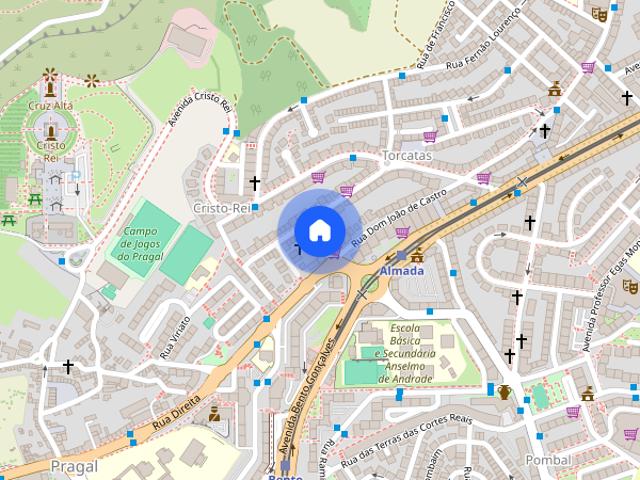 Apartamento para jovens no centro de Almada