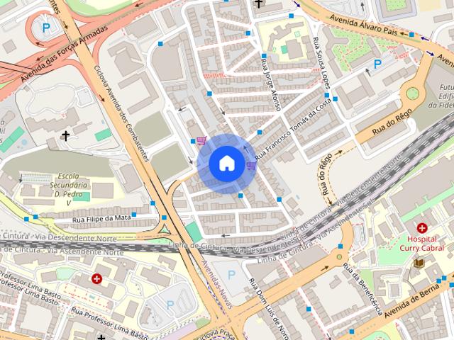 Apartamento situado numa zona calma no centro de Lisboa