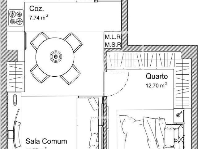 Apartamentos 1 quarto, Braga Braga DS96388329