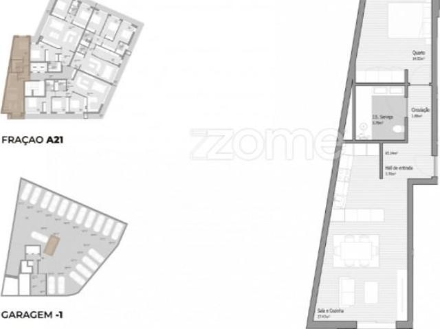 Apartamentos 1 quarto, Trofa Trofa DS101742073