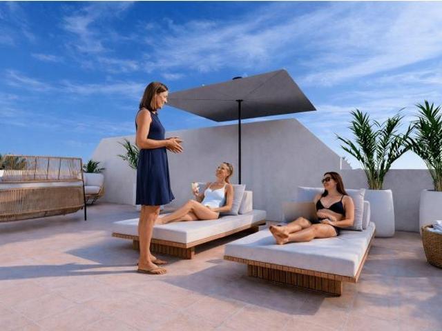 Apartamentos de lujo frente al campo de golf y cerca del mar en Los Alcázares, Costa Cálida