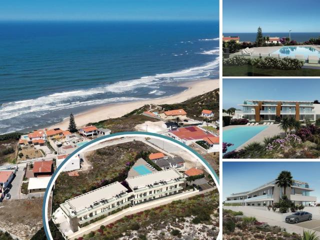 Apartamentos de praia com vista mar e piscina perto da Nazar. 86m² Nazaré