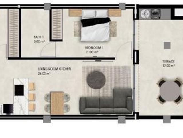 Apartamentos Planta baja con Jardin Obra Nueva 2 Dormitorios con Garage, Trastero y Piscina Comunita
