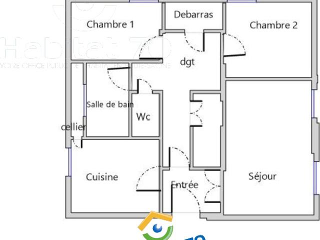 Appt T3 REFAIT A NEUF, La Saline, proche centre ville et zone commerciale