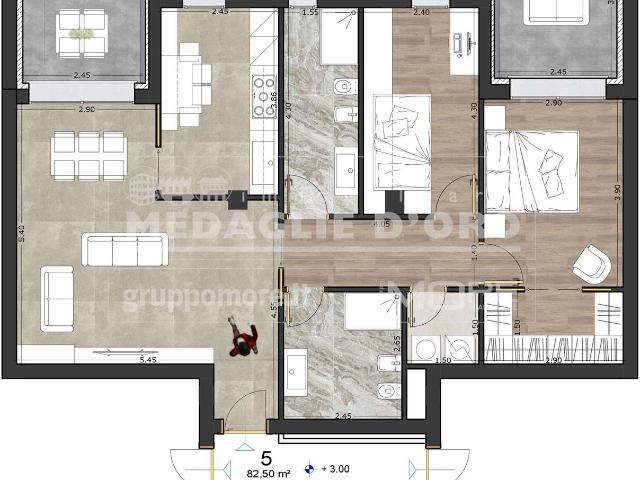 APP.TO NUOVO 2 CAMERE 2 BAGNI