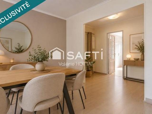Appart 104m2 avec cave et parking dans parc arboré