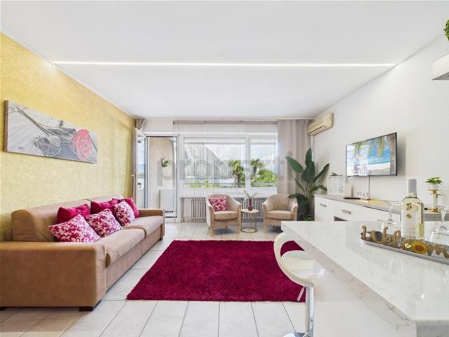 Appartamento 2.5 locali con vista lago e piscina condominiale ideale come residenza primaria, secondaria o investimento per affitti brevi