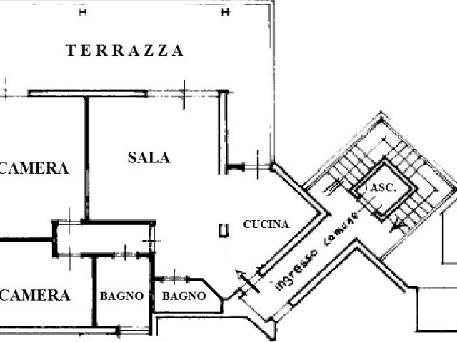 Appartamento con terrazzo a Viareggio