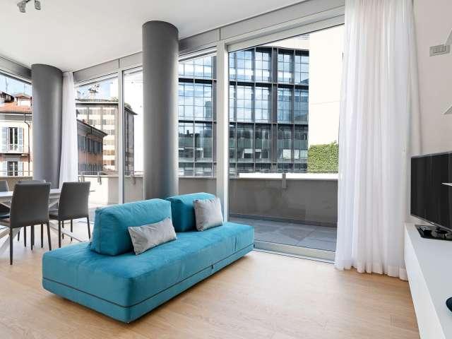 Appartamento con 1 camera da letto in affitto a Milano
