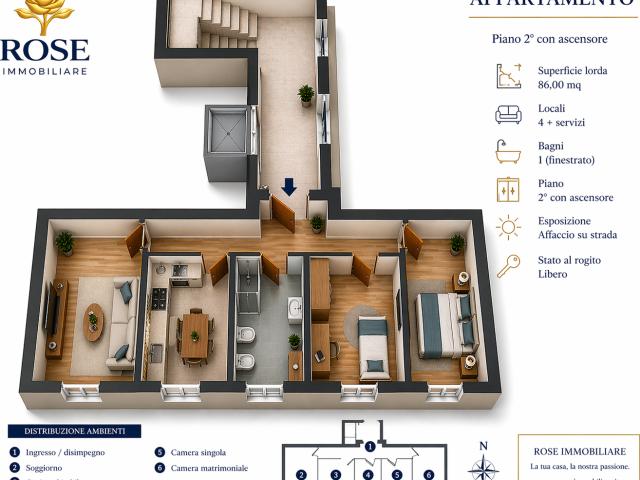 Appartamento da ristrutturare a Livorno