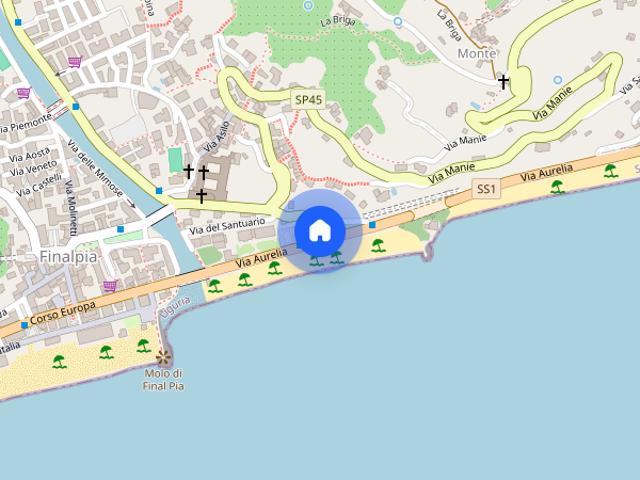 Appartamento di 38 m² con 2 locali a Finale Ligure