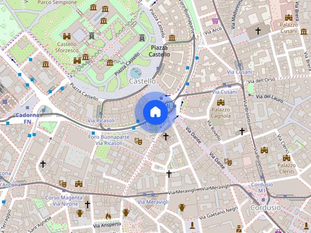 Appartamento di 42 m² con 1 locale a Milano