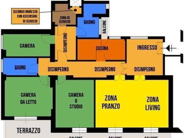 Appartamento di lusso di 184 m² in vendita Via Antonio Gramsci, 9, Roma, Lazio