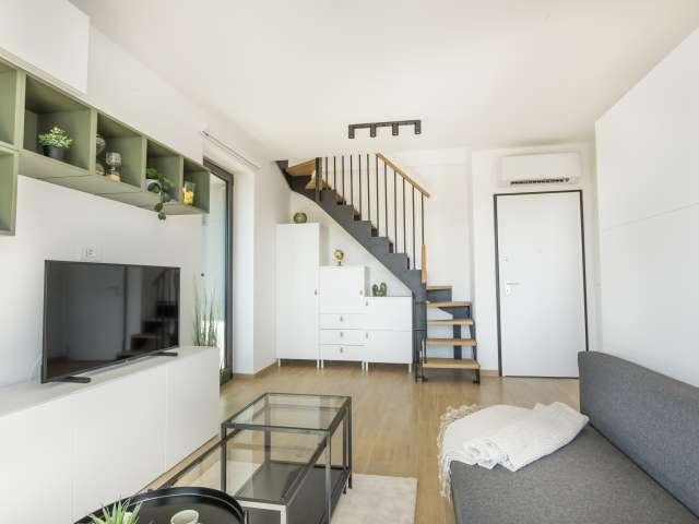 Appartamento duplex con una camera da letto in affitto a Roma