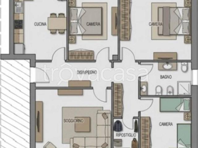 Appartamento in affitto a Medicina via Palmiro Togliatti, terrazzo, parzialmente arredato, ristrutturato TrovaCasa