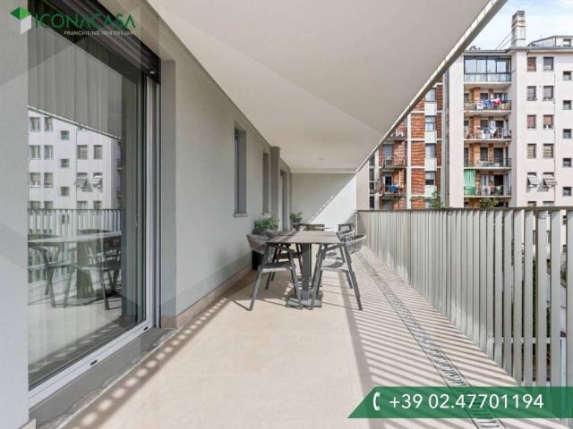 Appartamento in affitto a Milano via Flavio Stilicone, 15, arredato, terrazzo, nuova costruzione TrovaCasa