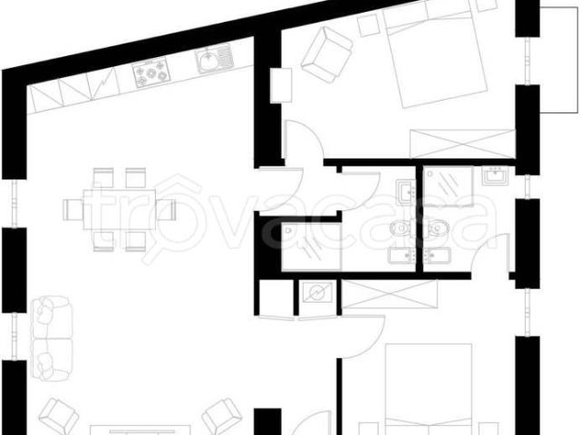 Appartamento in affitto a Milano via Marco Aurelio, arredato, vicinanze negozi, parquet TrovaCasa