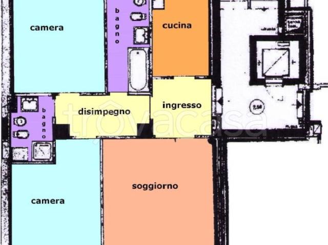 Appartamento in affitto a Milano viale Tibaldi, arredato, ascensore, riscaldamento centralizzato TrovaCasa