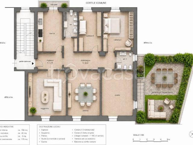 Appartamento in affitto a Milano piazza Sant'Ambrogio, terrazzo, parzialmente arredato, lavanderia TrovaCasa