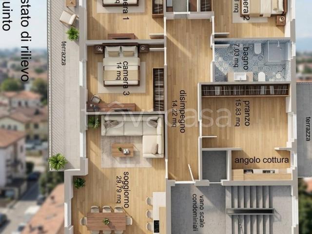 Appartamento in affitto a Montevarchi via Ammiraglio Burzagli, arredato, giardino privato, terrazzo TrovaCasa