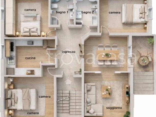 Appartamento in affitto a Bologna via Malta, terrazzo, parzialmente arredato, luminoso TrovaCasa