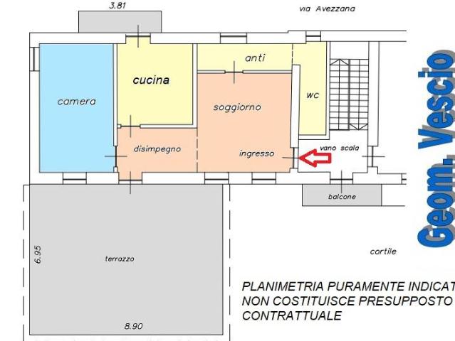 Appartamento in affitto a Chieri via Giuseppe Avezzana, arredato, terrazzo, riscaldamento autonomo TrovaCasa