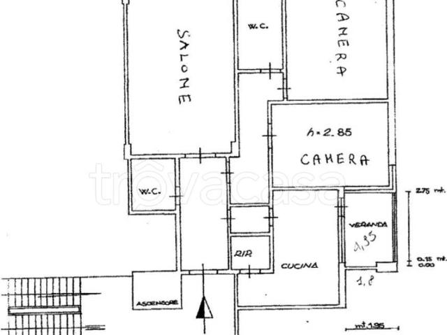 Appartamento in affitto a Livorno via Calzabigi, non arredato/vuoto, ristrutturato, zona residenziale TrovaCasa