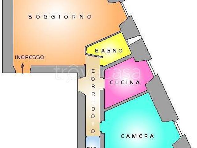 Appartamento in affitto a Roma via Merulana, non arredato/vuoto, immobile di prestigio, cucina abitabile TrovaCasa