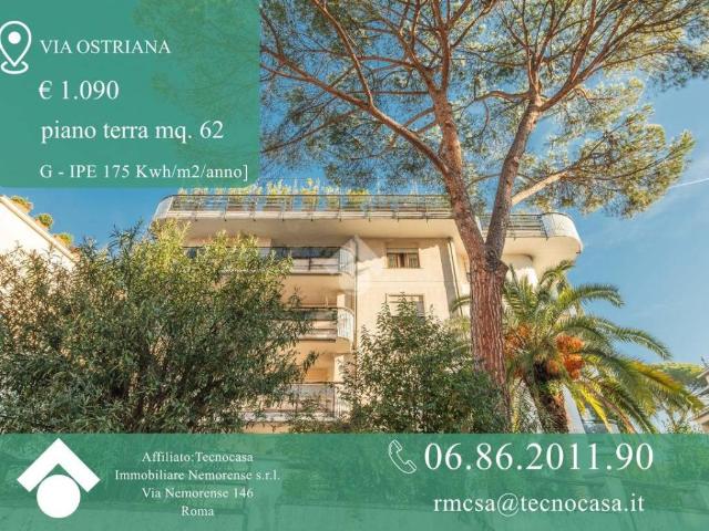 Appartamento in affitto a Roma via Ostriana, arredato, giardino privato, ingresso indipendente TrovaCasa