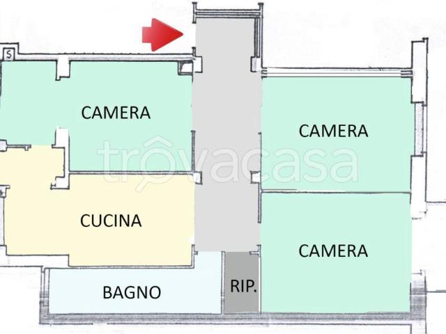 Appartamento in affitto a Torino via Alessandro Manzoni, 25, ascensore, doppia esposizione, riscaldamento centralizzato TrovaCasa